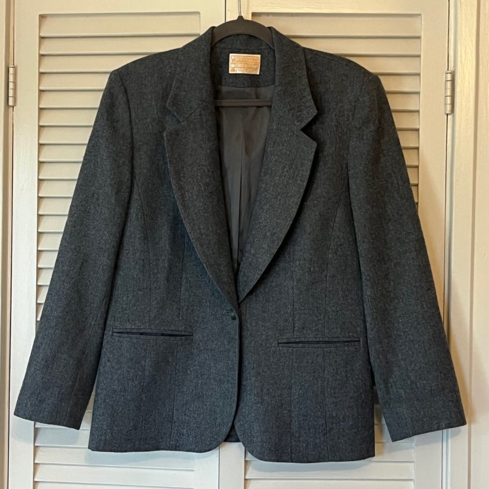 Pendleton Gray Blazer - image 1